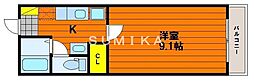 TAISHO7 1Kの間取図画像
