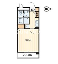 フィネス昭和町 1Kの間取図画像