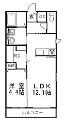 プロフェッサS&Y 1LDKの間取図画像