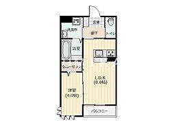 Rian 1LDKの間取図画像