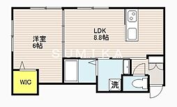 星と青空のクーレ～Kulle～ 1LDKの間取図画像