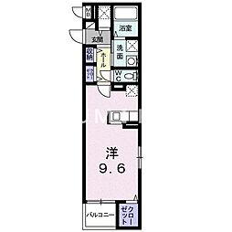 サンリット2 ワンルームの間取図画像