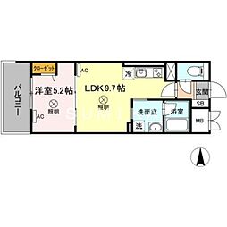 TWINTOWERSSELINA 1LDKの間取図画像