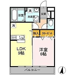 グランシャリオ 1LDKの間取図画像