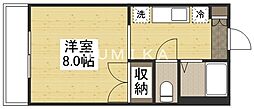 マーガレットM 1Kの間取図画像