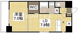 WillDo岡山駅西口 1LDKの間取図画像