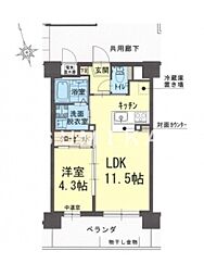 サンセール東古松2 1LDKの間取図画像