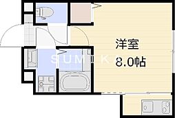 Casa Grande 白石 1Kの間取図画像