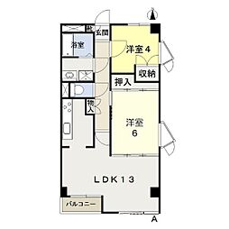 ヴィラ・ノーバ 2LDKの間取図画像