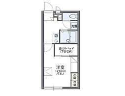 レオパレスナンキハイム2 1Kの間取図画像