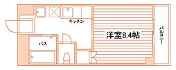 シェーンハイト学南 1Kの間取図画像
