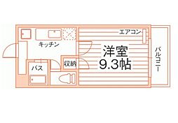 プロミネンツ 1Kの間取図画像