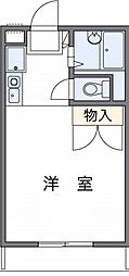 レオーネ竜之口 1Kの間取図画像