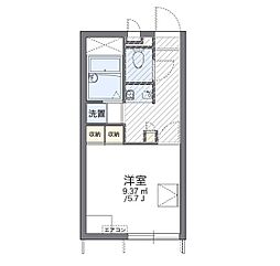 レオパレスサウス学南町 1Kの間取図画像