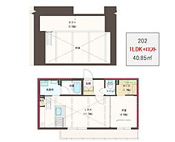 シャーメゾンミライ 1LDKの間取図画像