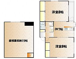 あじさい 2DKの間取図画像