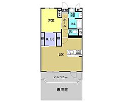 グランコート2 1LDKの間取図画像