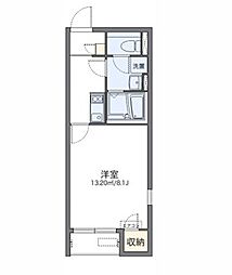 レオネクストシェーンブルン 1Kの間取図画像