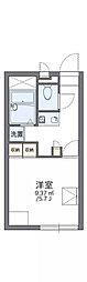レオパレス元上 1Kの間取図画像