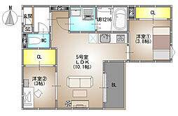 REGALEST 今 2LDKの間取図画像