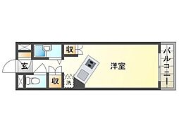 アルフィーネシマムラ ワンルームの間取図画像