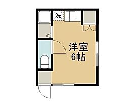アレッタワン ワンルームの間取図画像