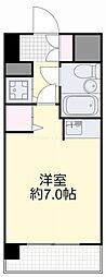 ダイアパレス弓之町 ワンルームの間取図画像