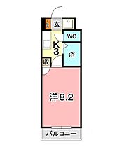 岡山県岡山市北区万成東町（賃貸マンション1K・2階・23.40㎡） その2