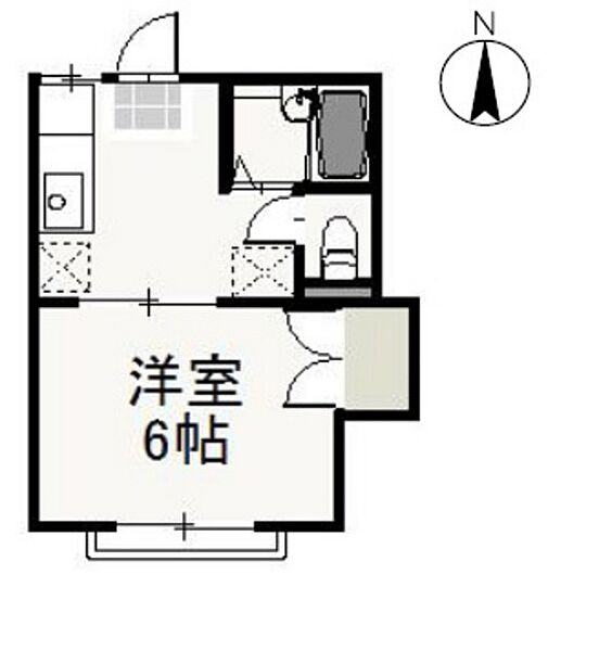 岡山県岡山市南区西市(賃貸アパート1K・1階・22.35㎡)の写真 その2