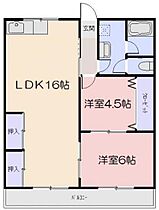 岡山県岡山市南区福成1丁目（賃貸マンション2LDK・3階・59.62㎡） その2