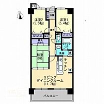 岡山県岡山市中区原尾島2丁目（賃貸マンション3LDK・6階・71.28㎡） その2