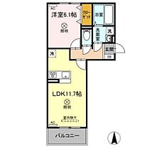 岡山県岡山市北区高柳西町（賃貸アパート1LDK・3階・42.93㎡） その2