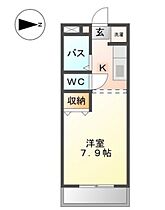 岡山県岡山市中区福泊（賃貸アパート1K・1階・22.68㎡） その2