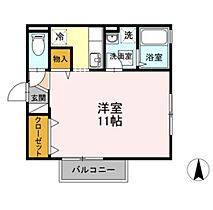 岡山県岡山市南区西市（賃貸アパート1R・1階・32.63㎡） その2