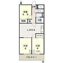 岡山県岡山市北区辰巳（賃貸マンション3LDK・6階・60.12㎡） その2