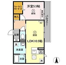 岡山県岡山市北区桑田町（賃貸アパート1LDK・1階・41.75㎡） その2