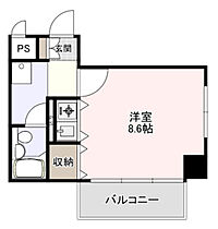 岡山県岡山市北区内山下1丁目（賃貸マンション1R・10階・24.48㎡） その2