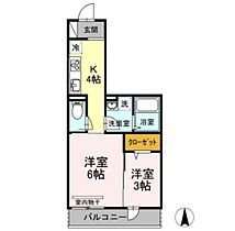 岡山県岡山市北区奉還町1丁目（賃貸アパート2K・3階・31.74㎡） その2