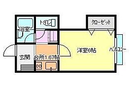 岡山県岡山市中区平井7丁目（賃貸アパート1K・2階・20.28㎡） その2