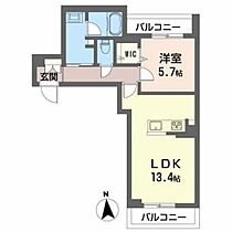 岡山県岡山市北区伊福町1丁目（賃貸マンション1LDK・4階・49.18㎡） その2