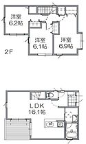 岡山県岡山市中区浜（賃貸一戸建3LDK・--・77.28㎡） その2