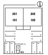 岡山県岡山市北区西長瀬（賃貸アパート1LDK・1階・51.01㎡） その3