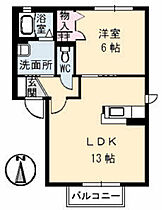 カトルフィユ  ｜ 岡山県岡山市中区四御神（賃貸アパート1LDK・1階・42.72㎡） その2