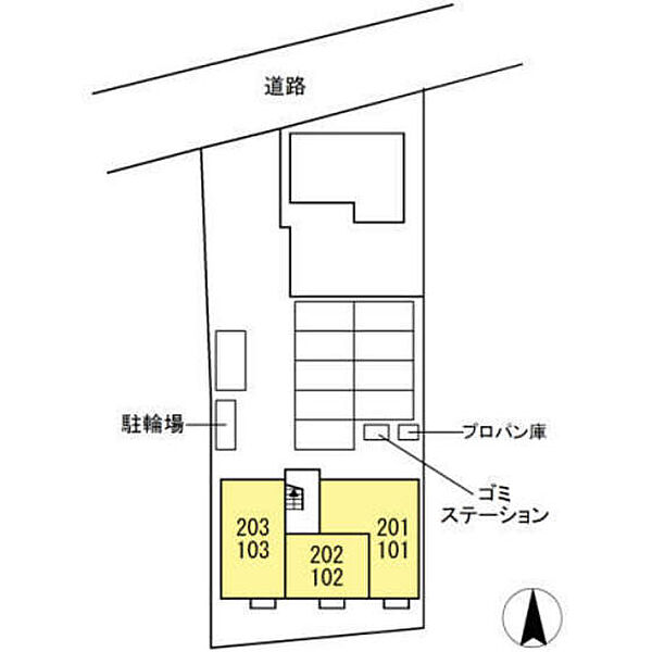 Ｃｏｎｆｉａｎｃｅ　Ｋ ｜岡山県岡山市北区平田(賃貸アパート2LDK・2階・55.42㎡)の写真 その17