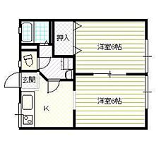 スカイハイツ　C棟  ｜ 岡山県岡山市中区平井7丁目（賃貸アパート2K・2階・35.00㎡） その2