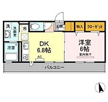 エスペランサ  ｜ 岡山県岡山市中区東川原（賃貸アパート1DK・2階・33.47㎡） その2