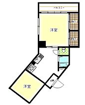 国際コーポ  ｜ 岡山県岡山市北区富町1丁目（賃貸マンション1LDK・4階・35.00㎡） その2