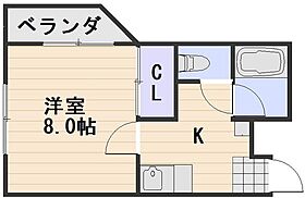 ラジール伊島  ｜ 岡山県岡山市北区伊島町3丁目（賃貸マンション1K・2階・23.60㎡） その2