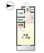 岡山県岡山市中区東山3丁目（賃貸アパート1K・1階・21.30㎡） その2