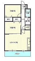 グローリー操明  ｜ 岡山県岡山市中区江並（賃貸マンション2LDK・2階・59.90㎡） その2